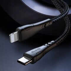 MCDODO КОРОТКИЙ USB-C LIGHTNING КАБЕЛЬ БЫСТРОЙ ЗАРЯДКИ 36W ДЛЯ IPHONE 20 СМ цена и информация | Кабели для телефонов | 220.lv