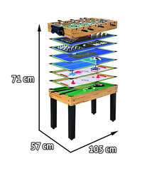 Spēļu galds 12 in 1 105x57xx71cm cena un informācija | Galda spēles | 220.lv