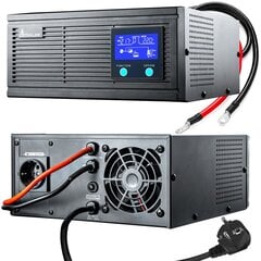 Extralink Piorun 600VA|480W | Силовой инвертор | чистая синусоида, напряжение аккумулятора 12VDC цена и информация | Источники бесперебойного питания (UPS) | 220.lv