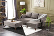 Stūra dīvāns-gulta Bella Mini Right, brūna cena un informācija | Stūra dīvāni | 220.lv