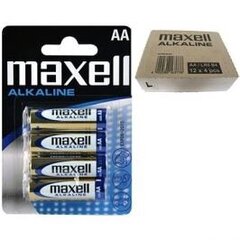 MAXELL baterija ALKALINE LR6 AA, 48gb (12 x 4) cena un informācija | Baterijas | 220.lv