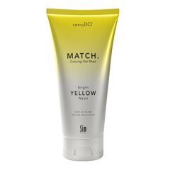 Tonējoša matu maska SensiDO Match Bright Yellow (Neon) 200 ml cena un informācija | Matu kondicionieri, balzāmi | 220.lv