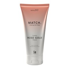 Tonējoša matu maska SensiDO Match Lovely Rose Gold (Pastel) 200 ml cena un informācija | Matu kondicionieri, balzāmi | 220.lv