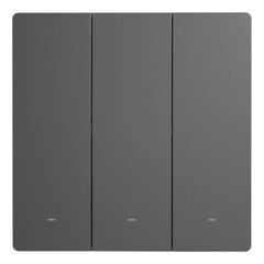 Sonoff Smart 3 Channel WiFi Wall Switch Black (M5-3C-86) цена и информация | Датчики | 220.lv