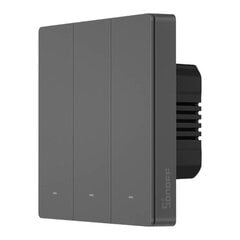 Sonoff Smart 3 Channel WiFi Wall Switch Black (M5-3C-86) цена и информация | Датчики | 220.lv