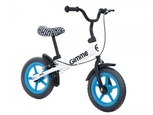 GIMMIK Skriešanas velosipēds ar bremzēm Nemo 11" blue 3+ KidsPro cena un informācija | Velosipēdi | 220.lv