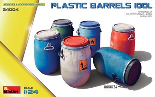 Līmējošais modelis MiniArt 24004 Plastic Barrels 100L 1/24 cena un informācija | Līmējamie modeļi | 220.lv