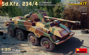 Līmējošais modelis MiniArt 35427 Sd.Kfz. 234/4 Schwerer Panzerspahwagen 7.5 cm Interior Kit 1/35 cena un informācija | Līmējamie modeļi | 220.lv