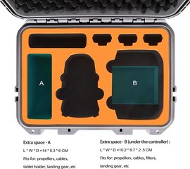 SIWUXE Mini 2/Mini 2 SE Ūdensnecaurlaidīgs cieto apvalku futrālis DJI Mini 2/Mini 2 SE uzglabāšanai cena un informācija | Somas videokamerām | 220.lv