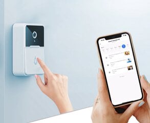 Дверной звонок с камерой наблюдения за воздухом SMART DOORBELL, WI FI цена и информация | Домофоны | 220.lv