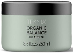 Lakmé Teknia Organic Balance Treatment barojoša maska visiem matu tipiem 250 ml cena un informācija | Matu uzlabošanai | 220.lv