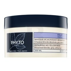 Phyto Purple Repairing No Yellow Mask neitralizējoša maska blondiem matiem 200 ml cena un informācija | Šampūni | 220.lv