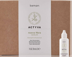 Kemon Actyva Nuova Fibra serums novājinātiem matiem 12 x 30 ml cena un informācija | Šampūni | 220.lv