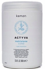 Kemon Actyva Nutrizione Light kondicionieris barojošs kondicionieris smalkiem matiem 1000 ml cena un informācija | Šampūni | 220.lv