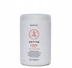 Kemon Actyva P Factor Scalp Hair Loss Prevention stiprinoša maska retinošiem matiem 1000 ml cena un informācija | Šampūni | 220.lv