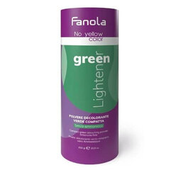 Fanola No Yellow Color Compact Green Обесцвечивающий порошок для осветления волос 450 г цена и информация | Краска для волос | 220.lv