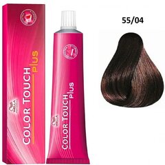 Wella Professionals Color Touch Plus профессиональная демиперманентная краска для волос 55|04 60 мл цена и информация | Краска для волос | 220.lv