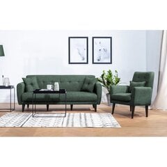 2-daļu mīksto mēbeļu komplekts Aria-TKM7-S 1070, zaļš cena un informācija | Dīvānu komplekti | 220.lv