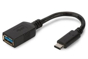 ASSMANN USB 3.0 SuperSpeed OTG Adapter Cable USB C M (plug)/USB A F (jack) 0,15m cena un informācija | Assmann Datortehnika | 220.lv