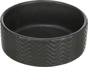 Bļoda dzīvniekiem, keramika : Trixie Bowl, ceramic, 1.6 l|ø 20 cm, black cena un informācija | Bļodas, kastes pārtikas | 220.lv