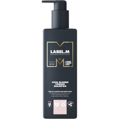 Label.M Cool Blonde Toning Shampoo тонизирующий шампунь для платиновых блондинок и седых волос 1000 мл цена и информация | Шампуни | 220.lv