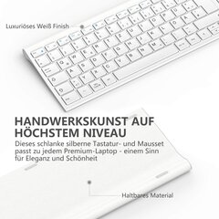 iClever Slim tastatūra, balta cena un informācija | Klaviatūras | 220.lv