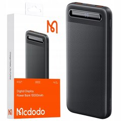 MCDODO POWERBANK 10000MAH С ДИСПЛЕЕМ 2X USB USB-C 2A 10W + КАБЕЛЬ USB-C цена и информация | Зарядные устройства Power bank | 220.lv