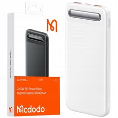 MCDODO POWERBANK 10000MAH С ДИСПЛЕЕМ 3X USB USB-C 22.5W + КАБЕЛЬ USB-C цена и информация | Зарядные устройства Power bank | 220.lv