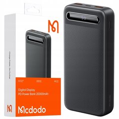 MCDODO POWERBANK 20000MAH С ДИСПЛЕЕМ 2X USB USB-C 2A 10W + КАБЕЛЬ USB-C цена и информация | Зарядные устройства Power bank | 220.lv