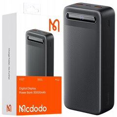 MCDODO POWERBANK 30000MAH С ДИСПЛЕЕМ 2X USB USB-C 2A 10W + КАБЕЛЬ USB-C цена и информация | Зарядные устройства Power bank | 220.lv