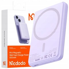 MCDODO ИНДУКЦИОННЫЙ POWERBANK ДЛЯ MAGSAFE 12 13 14 15 МИНИ БЕСПРОВОДНОЙ 5000 цена и информация | Зарядные устройства Power bank | 220.lv