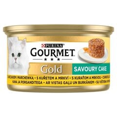 PURINA GOURMET GOLD mitrā kaķu barība Spicy Chicken Pie - 12 gabalu komplektsx85g cena un informācija | Konservi kaķiem | 220.lv