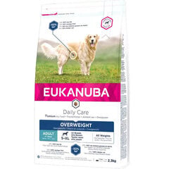 Sausa barība suņiem - Eukanuba ADULT EXWEIGHT, 12 kg cena un informācija | Sausā barība suņiem | 220.lv