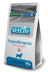 Farmina Vet Life Hypoallergenic pieaugušiem suņiem, ar cūkgaļu un kartupeļiem, 2 kg cena un informācija | Sausā barība suņiem | 220.lv