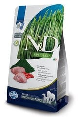 Farmina N&D Spirulina Adult Medium/Maxi ar jēru, 7 kg цена и информация | Сухой корм для собак | 220.lv