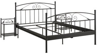 Кровать Notio Living Birgit Bed 140x200 см, черная цена и информация | Кровати | 220.lv