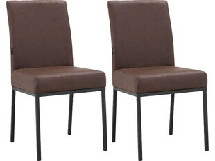 Комплект из 2-х стульев для столовой Loft24 Dax, коричневый цена и информация | Стулья для кухни и столовой | 220.lv