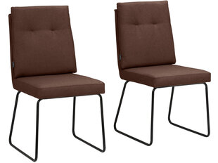 Комплект из 2 обеденных стульев Loft24 Irene, коричневый цвет цена и информация | Стулья для кухни и столовой | 220.lv