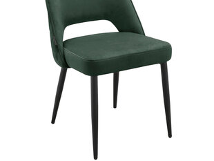 2 ēdamistabas krēslu komplekts Loft24 Kyoto, zaļš cena un informācija | Virtuves un ēdamistabas krēsli | 220.lv