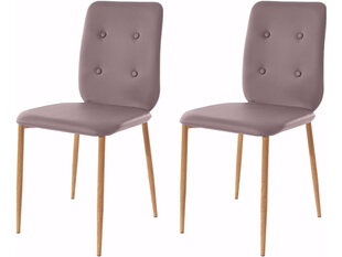 Комплект из 2-х стульев для столовой Loft24 Leah, коричневый цена и информация | Стулья для кухни и столовой | 220.lv