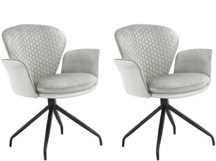 Комплект из 2-х стульев для столовой Loft24 Lucia, серый цена и информация | Стулья для кухни и столовой | 220.lv