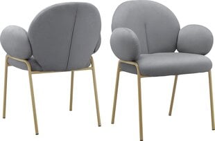Комплект из 2-х стульев для столовой Loft24 Iwama, серый цена и информация | Стулья для кухни и столовой | 220.lv