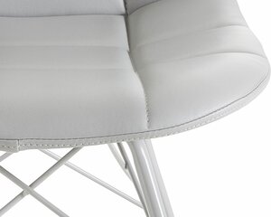 2 ēdamistabas krēslu komplekts Loft24 Sydney, pelēks cena un informācija | Virtuves un ēdamistabas krēsli | 220.lv