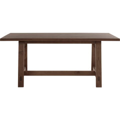 Обеденный стол 200x100 см на 8 мест, сосна коричневая цена и информация | Кухонные и обеденные столы | 220.lv