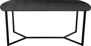 Обеденный стол 180 см на 8 мест, черный цвет цена и информация | Кухонные и обеденные столы | 220.lv