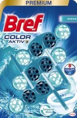 Средство для чистки-освежителя туалетов BREF COLOR AKTIV OCEAN BIRCUOSE, 3х50г цена и информация | Очистители | 220.lv