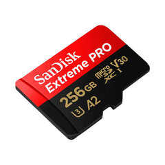 Sandisk Extreme Pro microSDXC 256GB 200/140 MB/s UHS-I U3 (SDSQXCD-256G-GN6MA) cena un informācija | Atmiņas kartes mobilajiem telefoniem | 220.lv