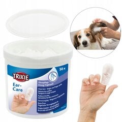 Trixie Ear Cleaner, 50 шт. цена и информация | Средства по уходу за животными | 220.lv