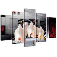 Piecu daļu reprodukcija Baltās orhidejas цена и информация | Картины | 220.lv