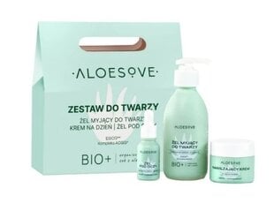 Sejas kopšanas komplekts Aloesove sievietēm: sejas mazgāšana, 190 ml + krēms, 50 ml + acu želeja, 15 ml cena un informācija | Sejas krēmi | 220.lv